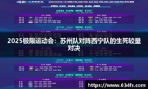 2025极限运动会：苏州队对阵西宁队的生死较量对决